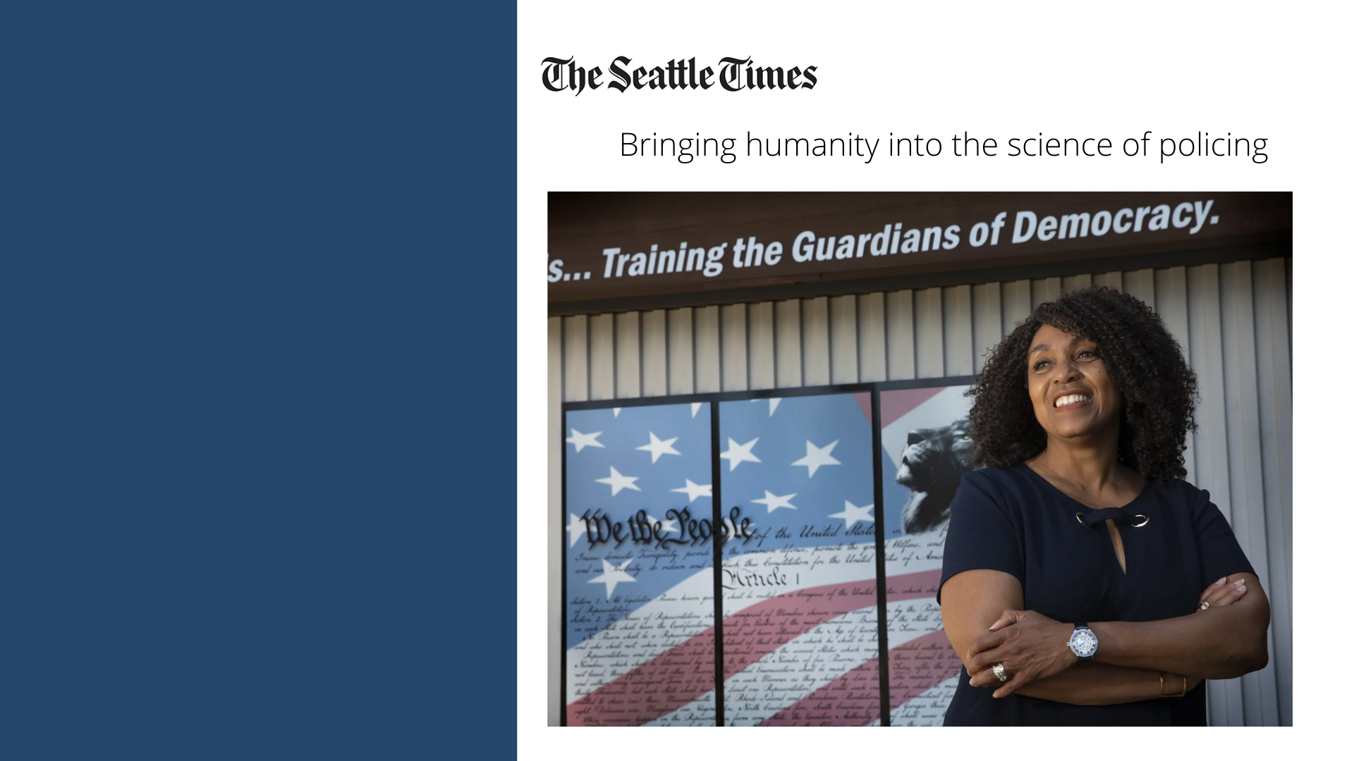 Bringing Humanity into the Science of Policing